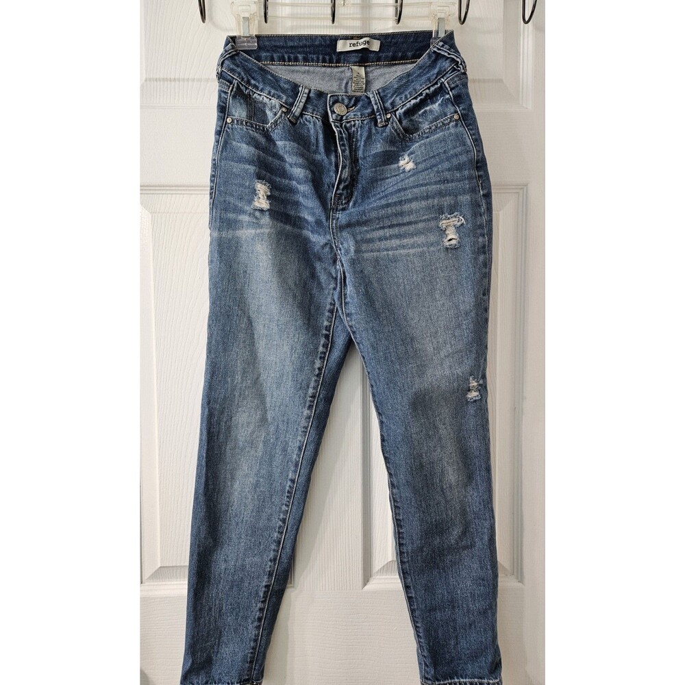 Refuge distressed cropped jeans Sz 28